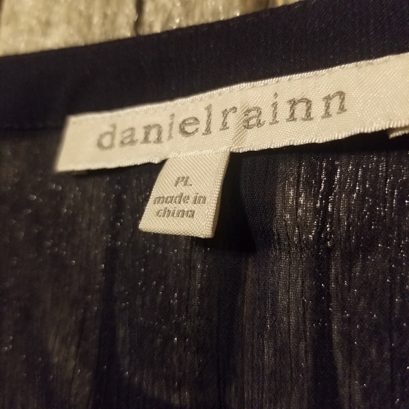 Daniel Rainn Top Womens Size Large Blue Boho Blouse Crochet - Picture 5 of 8